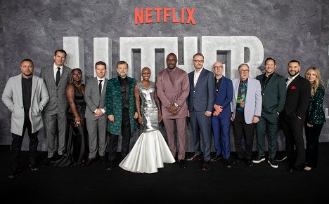 UK World Premiere for Luther: The Fallen Sun at BFI IMAX on March 01, 2023 in London, England - Jason Young, Scott Stuber, Lauryn Ajufo, Thomas Coombes, Andy Serkis, Cynthia Erivo, Idris Elba, Jamie Payne, Neil Cross, Dermot Crowley, David Ready