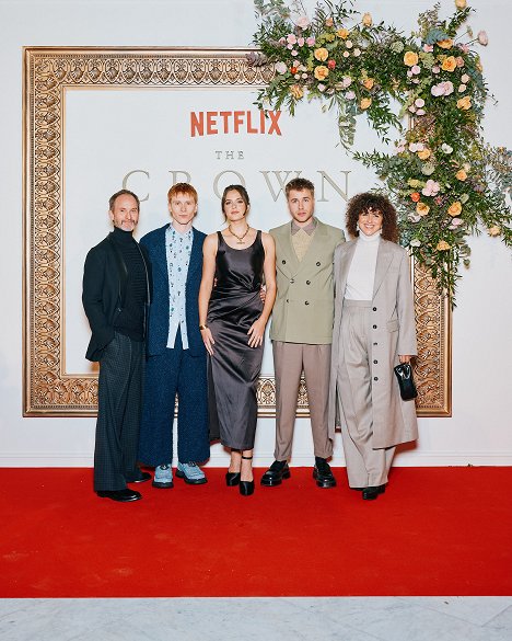The Crown’s mid-season premiere at the Oslo Opera House on December 11, 2023 - Erik Richter Strand, Luther Ford, Meg Bellamy, Ed McVey, May el-Toukhy