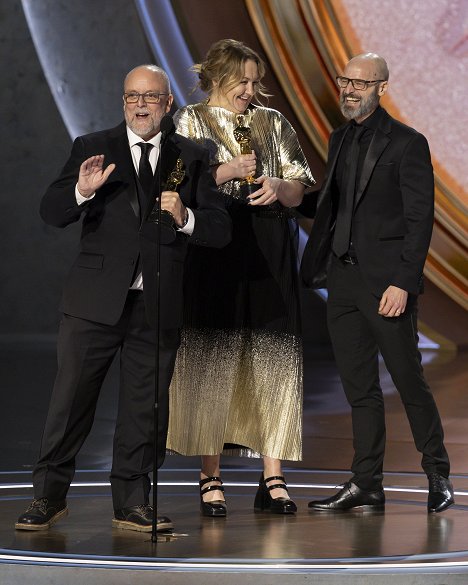 Mark Coulier, Nadia Stacey, Josh Weston - The Oscars - Photos