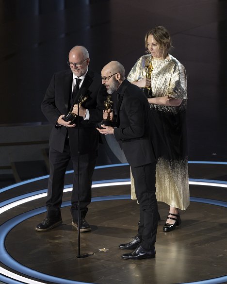 Mark Coulier, Josh Weston, Nadia Stacey - The Oscars - Photos