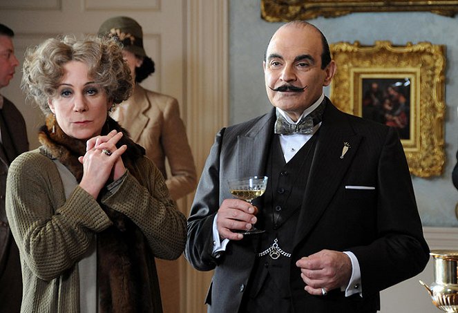 Agatha Christie's Poirot - Třetí dívka - Z filmu - Zoë Wanamaker, David Suchet