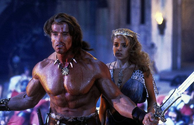 Ničitel Conan - Z filmu - Arnold Schwarzenegger, Olivia d'Abo