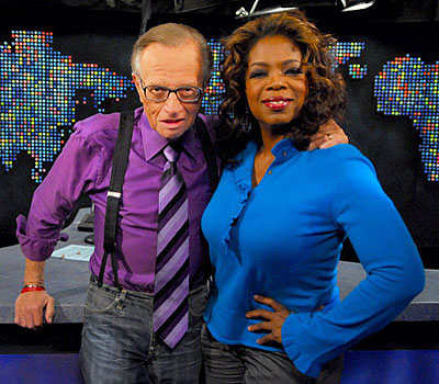 Larry King Live - Photos - Larry King, Oprah Winfrey