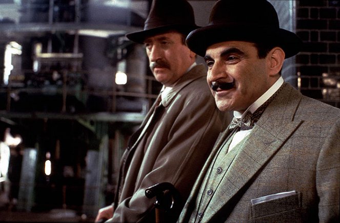 Agatha Christie's Poirot - Vražda Rogera Ackroyda - Z filmu - Philip Jackson, David Suchet