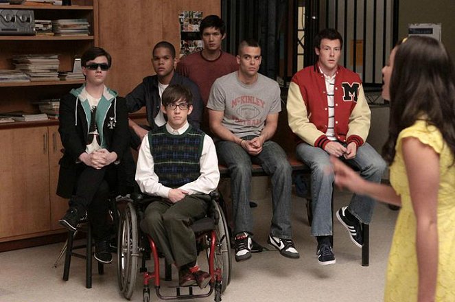 Glee - Z filmu - Chris Colfer, Dijon Talton, Kevin McHale, Harry Shum Jr., Mark Salling, Cory Monteith, Lea Michele