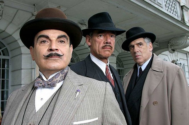 Agatha Christie's Poirot - Záhada modrého expresu - Z filmu - David Suchet, Roger Lloyd Pack, Elliott Gould