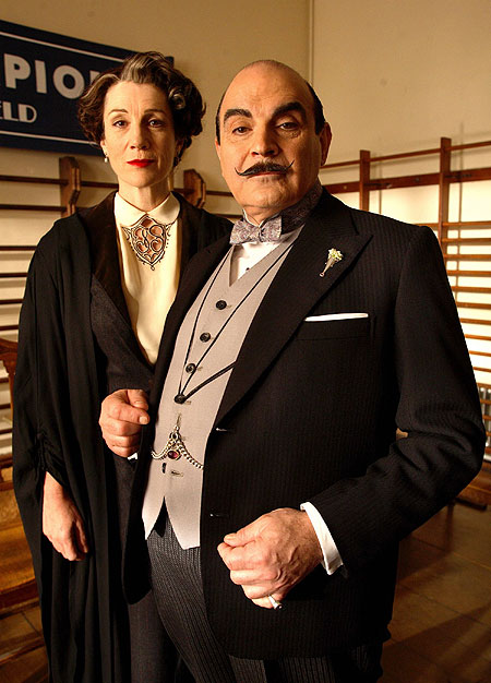 Agatha Christie's Poirot - Kočka mezi holuby - Z filmu - Harriet Walter, David Suchet