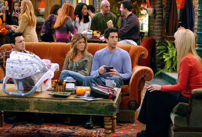 Přátelé - Jak Phoebe slavila narozeniny - Z filmu - Matt LeBlanc, Jennifer Aniston, David Schwimmer, Lisa Kudrow