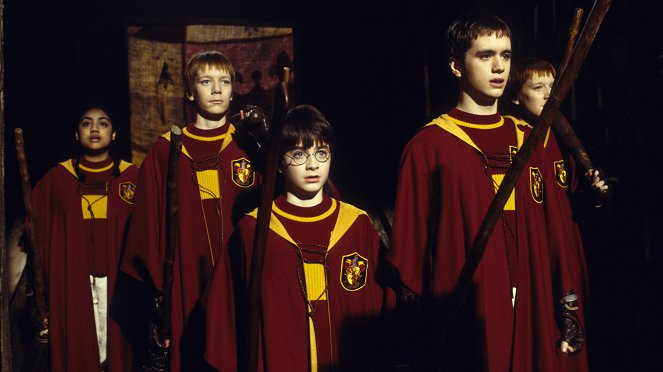 Harry Potter a Kámen mudrců - Z filmu - Leilah Sutherland, James Phelps, Daniel Radcliffe, Sean Biggerstaff, Oliver Phelps