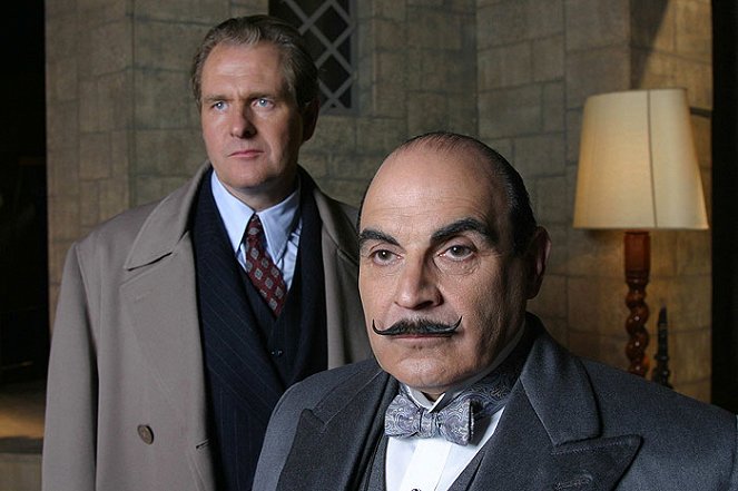 Agatha Christie's Poirot - Season 10 - Rodinné sídlo - Z filmu - Robert Bathurst, David Suchet