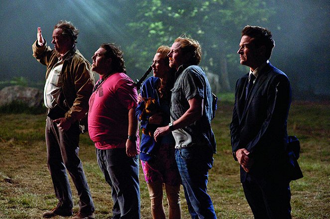 Srážka s mimozemšťanem - Z filmu - John Carroll Lynch, Nick Frost, Kristen Wiig, Simon Pegg, Jason Bateman