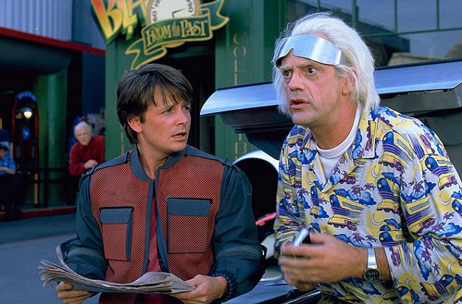 Návrat do budoucnosti II - Z filmu - Michael J. Fox, Christopher Lloyd