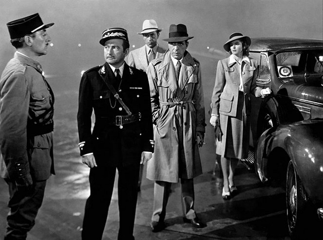 Casablanca - Z filmu - Claude Rains, Paul Henreid, Humphrey Bogart, Ingrid Bergman