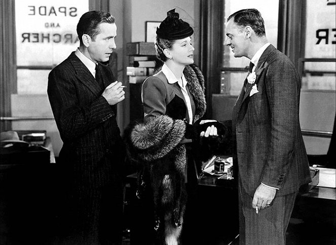 Maltézský sokol - Z filmu - Humphrey Bogart, Mary Astor, Jerome Cowan