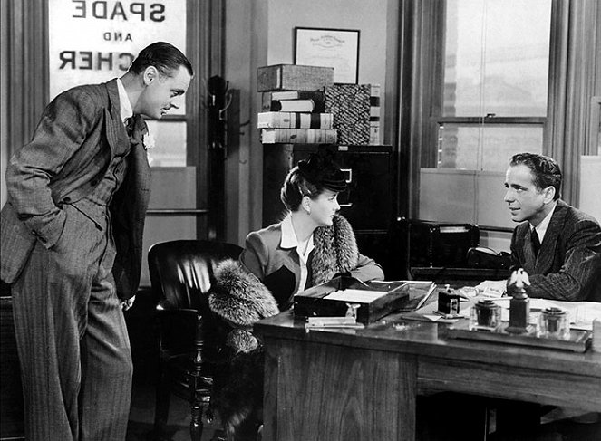 Jerome Cowan, Mary Astor, Humphrey Bogart