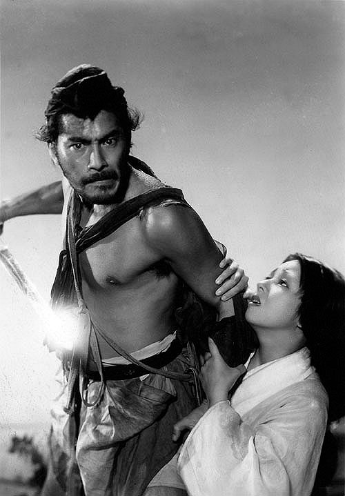 Rašómon - Z filmu - Toširó Mifune, Mačiko Kjó