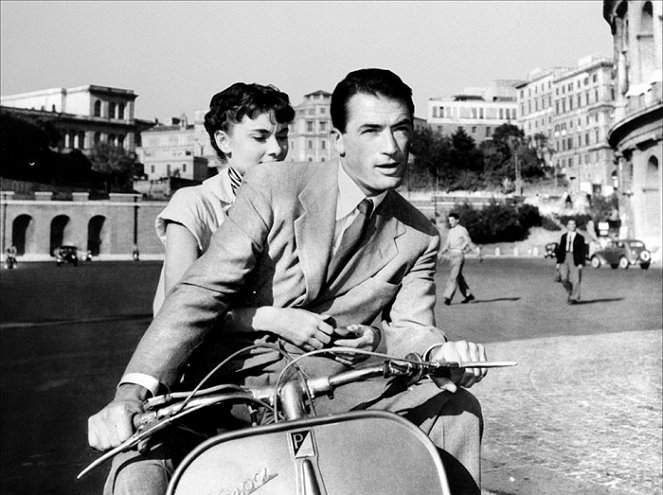 Prázdniny v Ríme - Z filmu - Audrey Hepburn, Gregory Peck