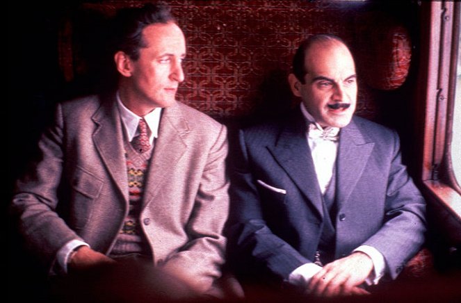 Hercule Poirot - Dobrodružství claphamské kuchařky - Z filmu - Hugh Fraser, David Suchet