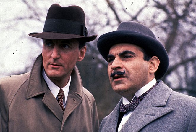 Agatha Christie's Poirot - Křížový král - Z filmu - Hugh Fraser, David Suchet