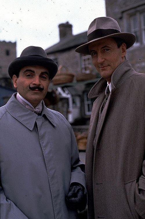 Hercule Poirot - Dvojnásobný zločin - Z filmu - David Suchet, Hugh Fraser