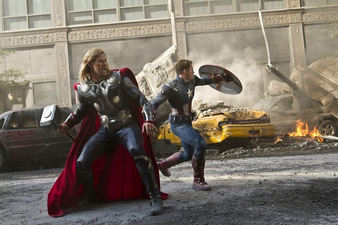 Avengers - Z filmu - Chris Hemsworth, Chris Evans