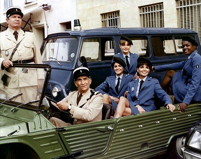 Michel Galabru, Louis de Funès, Elisabeth Etienne, Sophie Michaud, Catherine Serre, Nicaise Jean-Louis