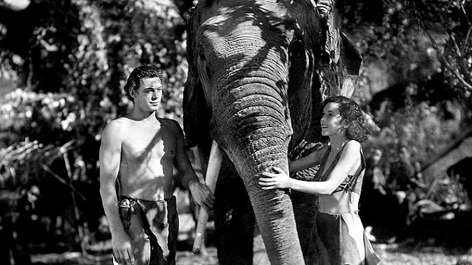 Tarzan a jeho družka - Z filmu - Johnny Weissmuller, Maureen O'Sullivan