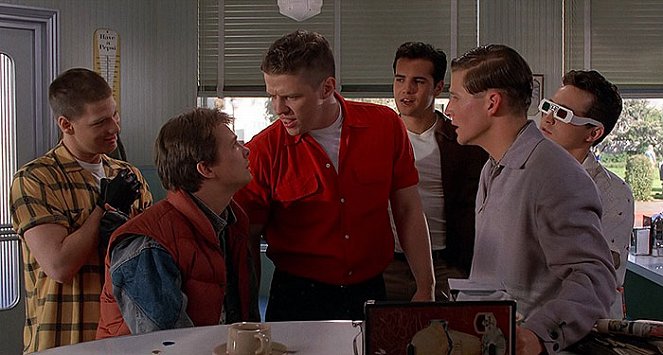 Michael J. Fox, Tom Wilson, Billy Zane, Crispin Glover, Casey Siemaszko