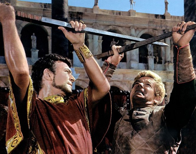 Pád říše římské - Z filmu - Christopher Plummer, Stephen Boyd