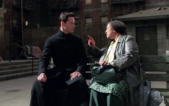 Matrix Reloaded - Z filmu - Keanu Reeves, Gloria Foster