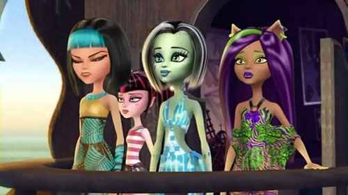 Monster High: Útěk z Pobřeží lebek - Z filmu