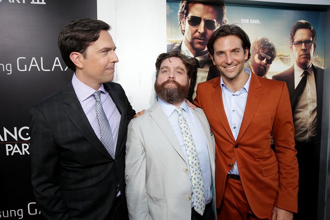 Pařba na třetí - Z akcí - Ed Helms, Zach Galifianakis, Bradley Cooper