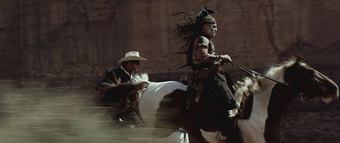 Osamělý jezdec - Z filmu - Armie Hammer, Johnny Depp