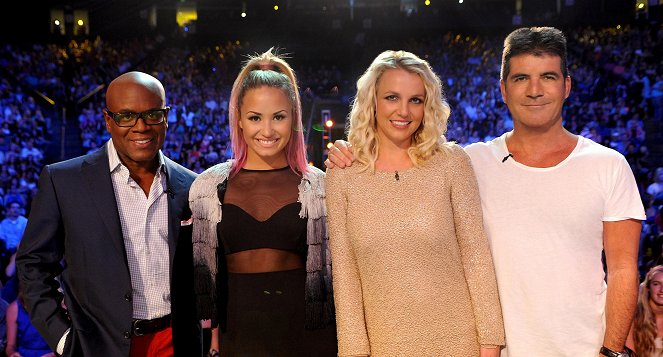 X Factor USA - Z filmu - L.A. Reid, Demi Lovato, Britney Spears, Simon Cowell