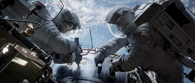 Gravitace - Z filmu - Sandra Bullock, George Clooney