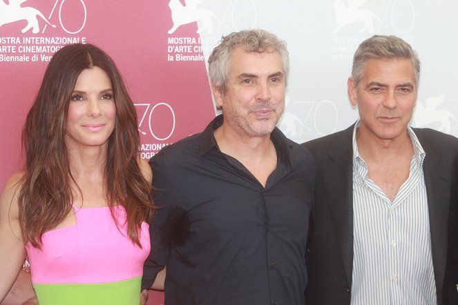 Gravitace - Z akcí - Sandra Bullock, Alfonso Cuarón, George Clooney