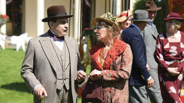 Agatha Christie's Poirot - Hra na vraždu - Z filmu - David Suchet, Zoë Wanamaker
