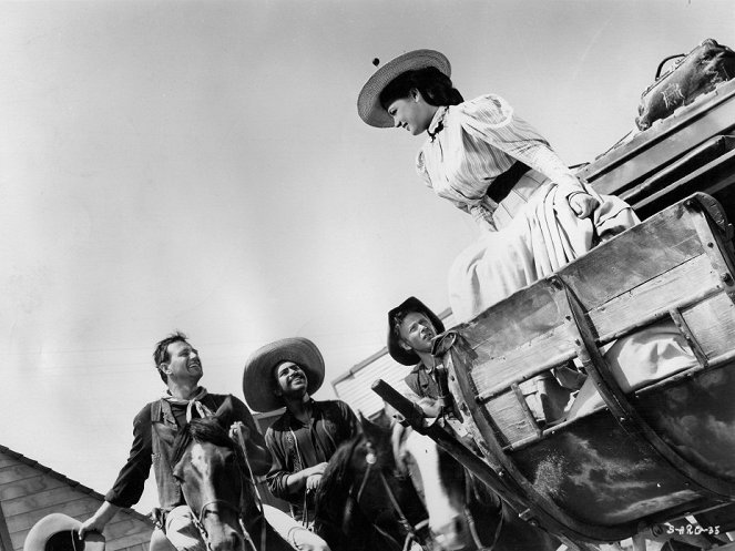 Tři kmotři - Z filmu - John Wayne, Pedro Armendáriz, Harry Carey Jr., Dorothy Ford
