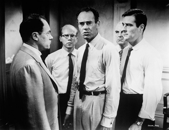 Dvanáct rozhněvaných mužů - Z filmu - E.G. Marshall, John Fiedler, Henry Fonda, Ed Begley, Jack Warden