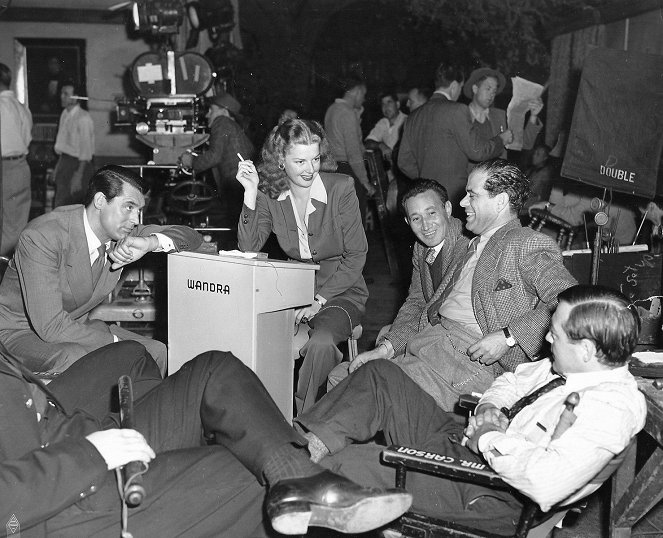 Jezinky a bezinky - Z natáčení - Cary Grant, Frank Capra, Peter Lorre