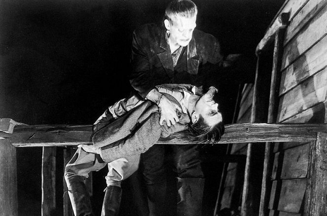Frankenstein - Z filmu - Boris Karloff, Colin Clive