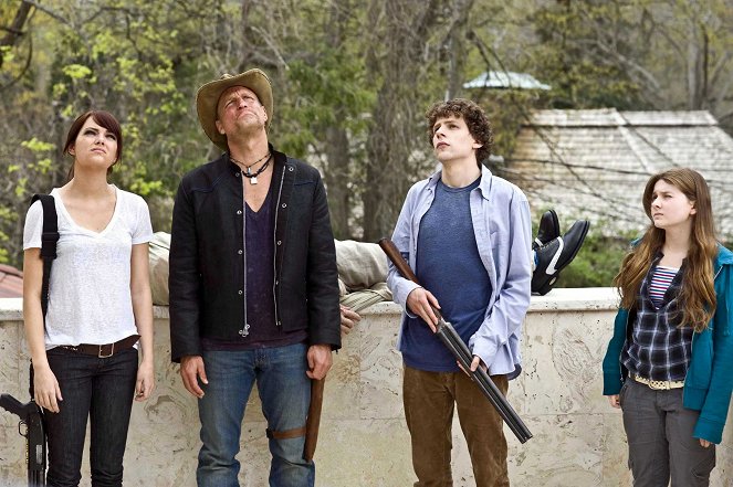 Zombieland - Z filmu - Emma Stone, Woody Harrelson, Jesse Eisenberg, Abigail Breslin