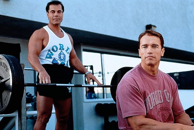 Berettův ostrov - Z natáčení - Franco Columbu, Arnold Schwarzenegger
