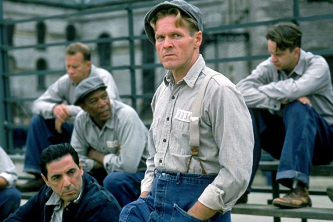 Vykoupení z věznice Shawshank - Z filmu - David Proval, Morgan Freeman, William Sadler, Tim Robbins