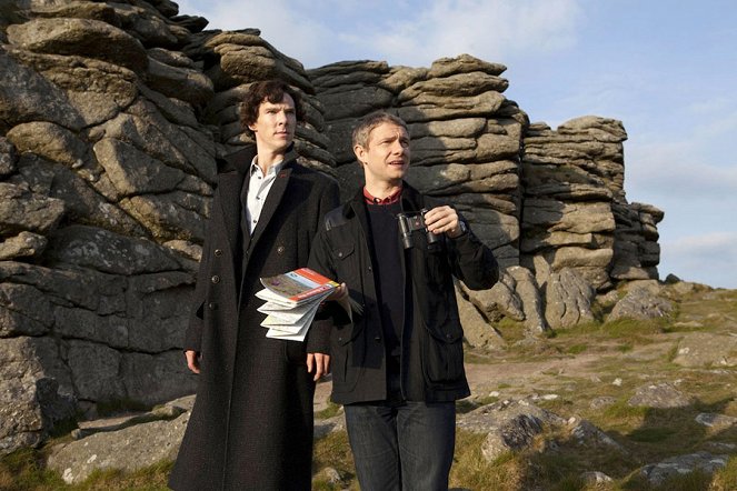 Sherlock - Psisko baskervillské - Z filmu - Benedict Cumberbatch, Martin Freeman