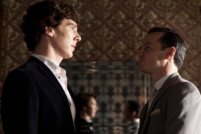 Sherlock - Série 2 - Reichenbašský pád - Z filmu - Benedict Cumberbatch, Andrew Scott