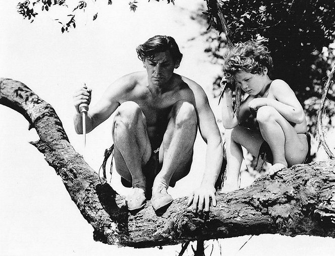 Tarzan Finds a Son! - Z filmu - Johnny Weissmuller, Johnny Sheffield