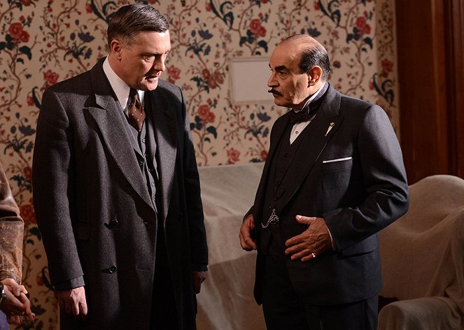 Agatha Christie's Poirot - Sloni mají paměť - Z filmu - Vincent Regan, David Suchet