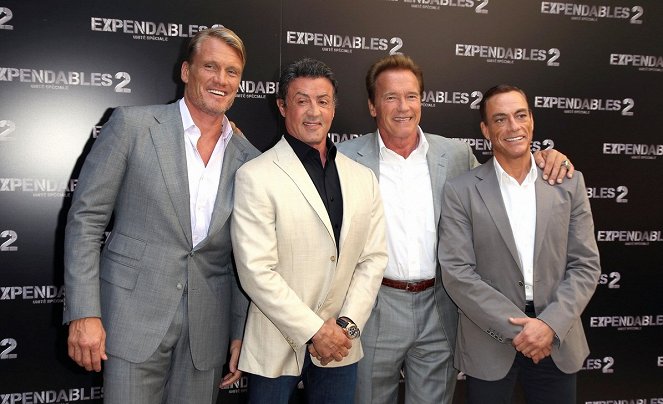 Expendables: Postradatelní 2 - Z akcí - Dolph Lundgren, Sylvester Stallone, Arnold Schwarzenegger, Jean-Claude Van Damme