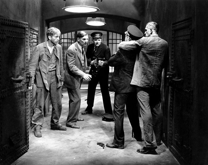 Trestní zákoník - Z filmu - Phillips Holmes, Walter Huston, Boris Karloff